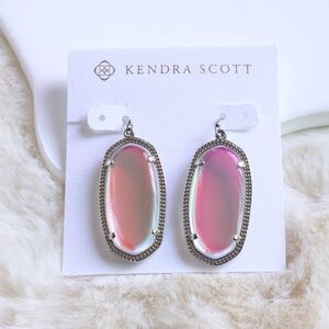 Kendra Scott - Elle - Silver Dichroic Glass Drop Earrings